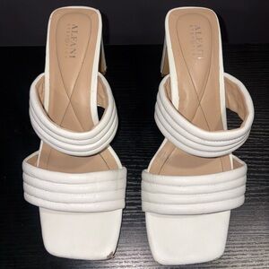 Alfani Women's White Heeled Sandals